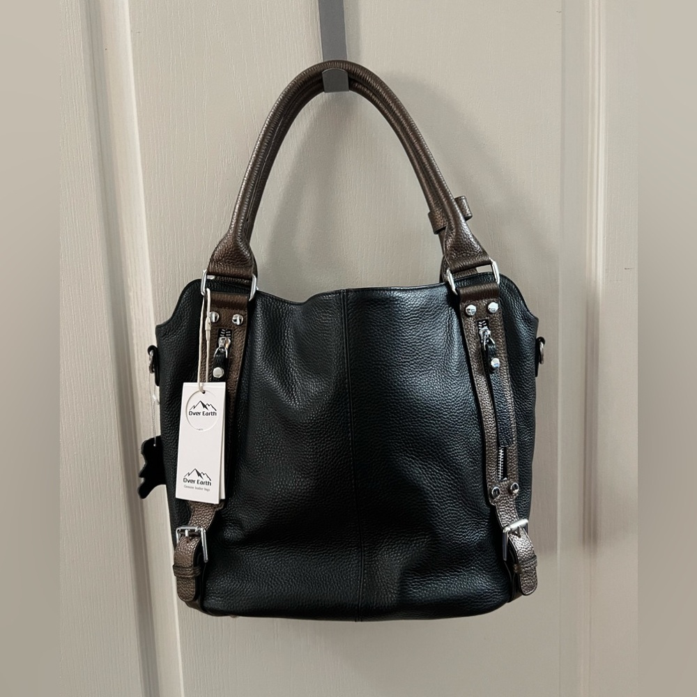 NEW Over Earth Black handbag/purse
